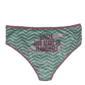 Sassy Panty, Single and Ready to Flamingle, Flamingo Panty, Size 2X.